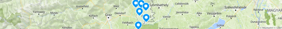 Map view for Pharmacies emergency services nearby Minihof-Liebau (Jennersdorf, Burgenland)